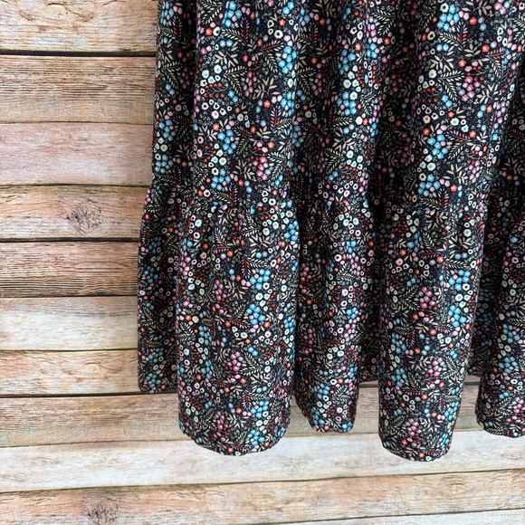 Boden Women's Mixed Media Twofer Sweatshirt Floral Print Maxi Dress Size 8 - Picture 3 of 10